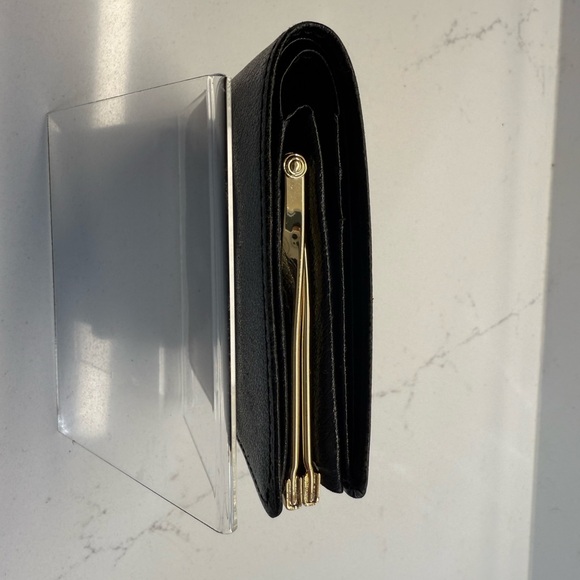 Yves Saint Laurent YSL Vintage Compact Black Kiss Lock Wallet - Picture 6 of 10